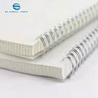 pp plastic notebook cover sheet,logo ruled lines a5 notebook spiral,square ruled spiral notebook