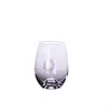 Glassware supplier Fancy design 630ml egg shape glass cup food grade