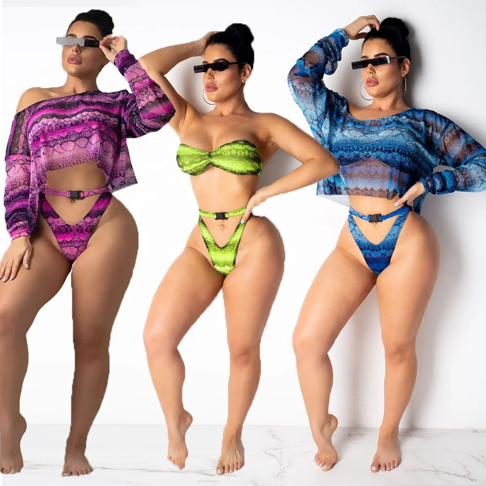 B31620A 2019 Summer Western style sexy snake print hot fashion bikini swimwear, Picture 
B31620A 2019 Summer Western style sexy snake print hot fashion bikini swimwear, Picture