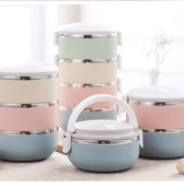 1Pc Wholesale Portable Stainless Steel Japanese Bento Box Gradient Color Thermal For Food With Containers Lunch Boxs For Kids Pi
1Pc Wholesale Portable Stainless Steel Japanese Bento Box Gradient Color Thermal For Food With Containers Lunch Boxs For Kids Pi