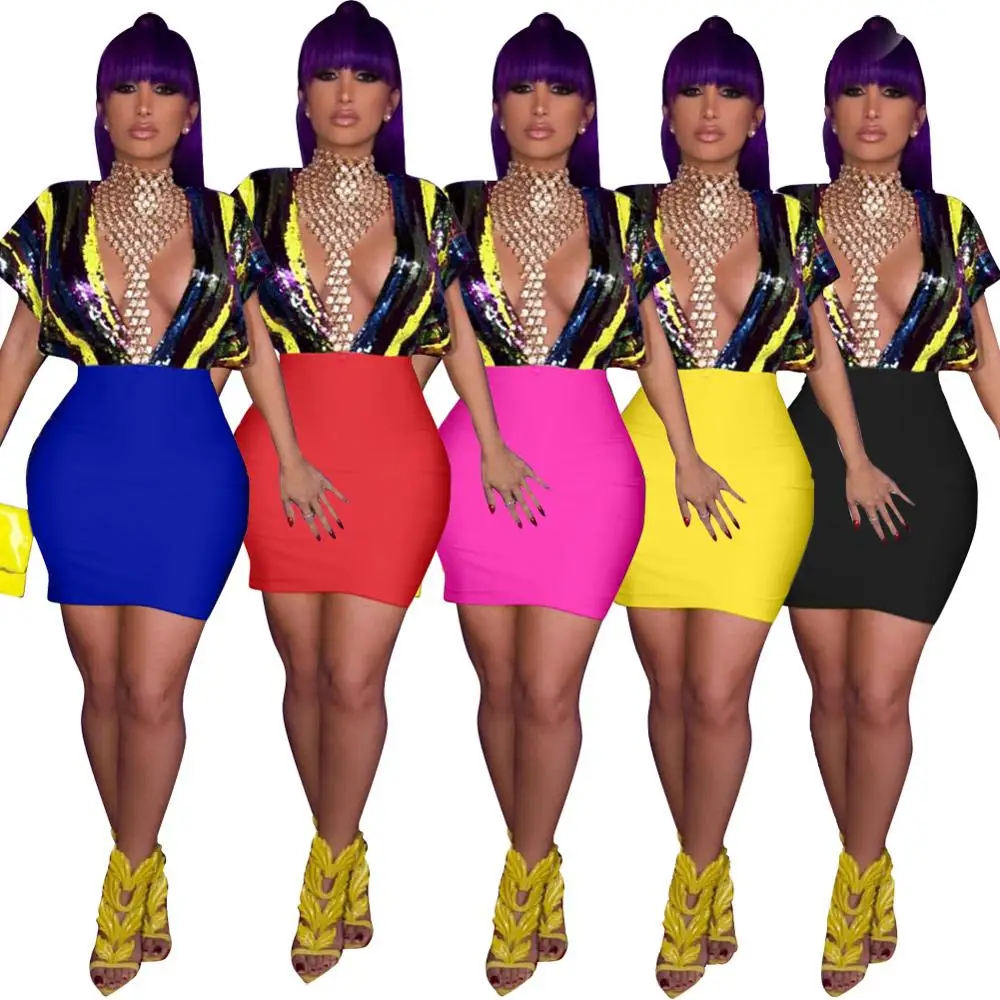 2019 Fashion sexy deep V-neck short sleeve backless sequins club dress, Picture
2019 Fashion sexy deep V-neck short sleeve backless sequins club dress, Picture