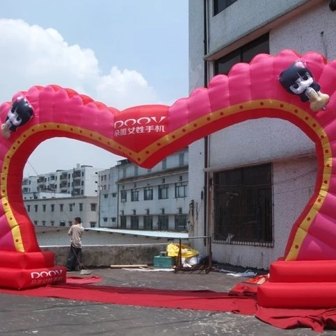 Customized color Wedding Inflatable Advertising Door Arch