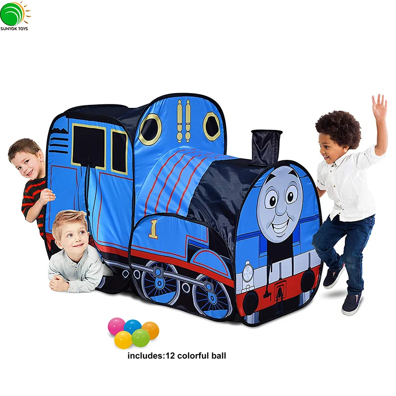 Thomas Train Pop Up เล่นเต็นท์ในร่มหรือกลางแจ้งเด็ก PlayHouse สำหรับเด็ก