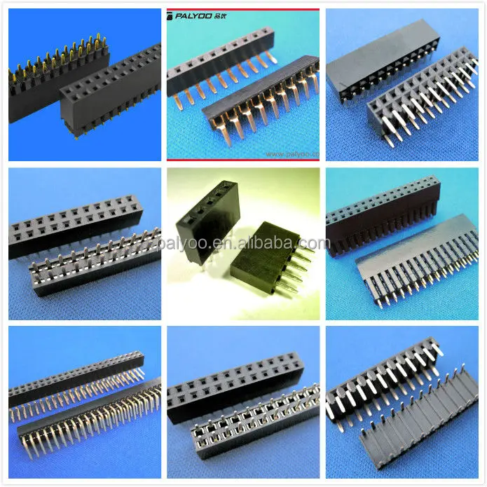 中国製pcb金メッキ デュアル行雌ヘッダ 2.54 ミリメートル仕入れ・メーカー・工場