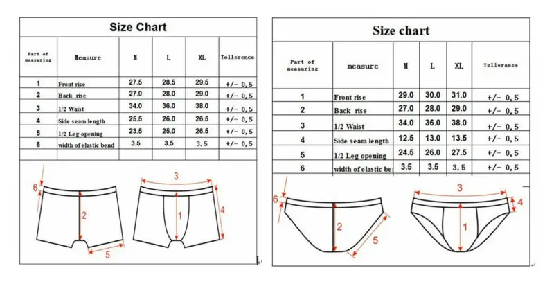 different types of boxer underwear