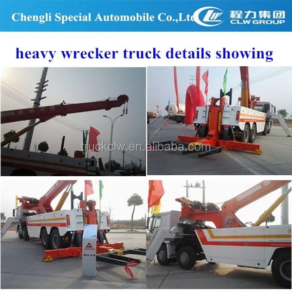 china latest 10x6 360c degree wrecker crane rotator tow truck