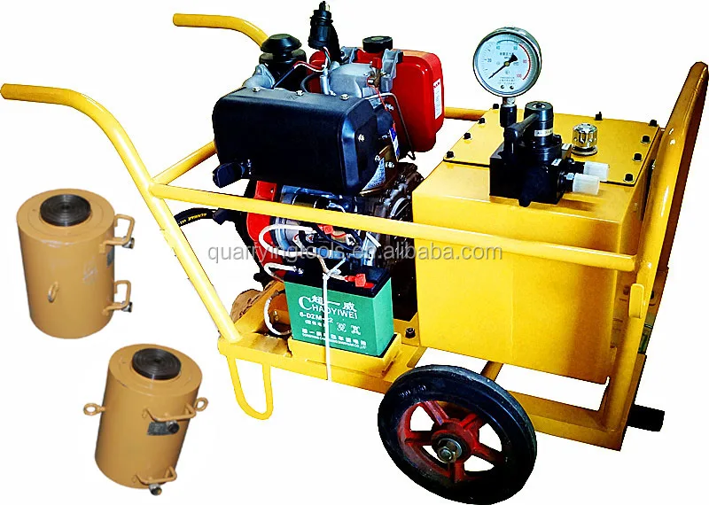 Hydraulic Jack machine for quarrying