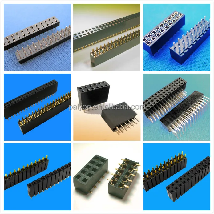 中国製pcb金メッキ デュアル行雌ヘッダ 2.54 ミリメートル仕入れ・メーカー・工場