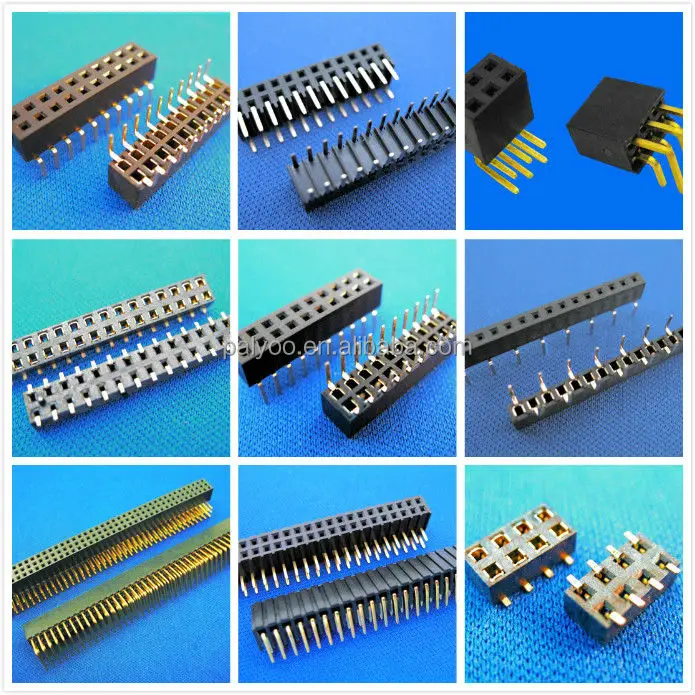 中国製pcb金メッキ デュアル行雌ヘッダ 2.54 ミリメートル仕入れ・メーカー・工場