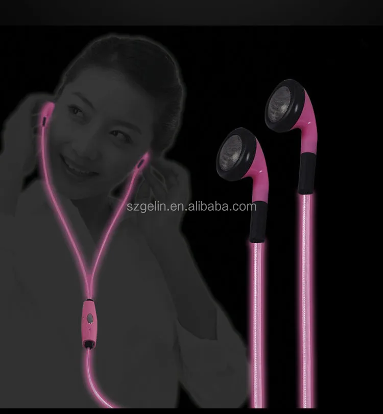 2014 newest El Wire Earphone,take action to enjoy the music rhythm!