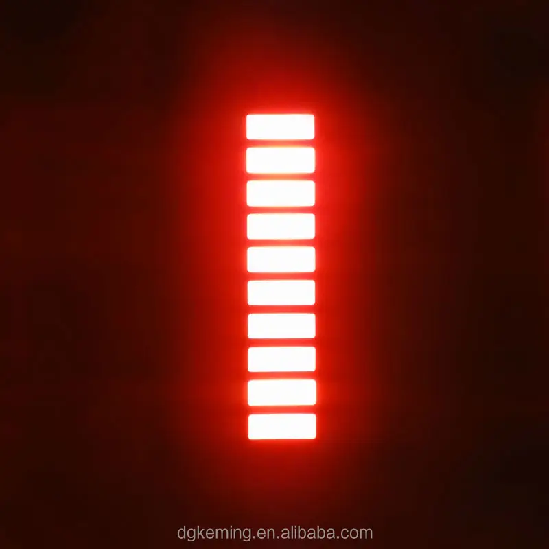 Ten 10 segments led display 3 triple colors graph led 10 bar