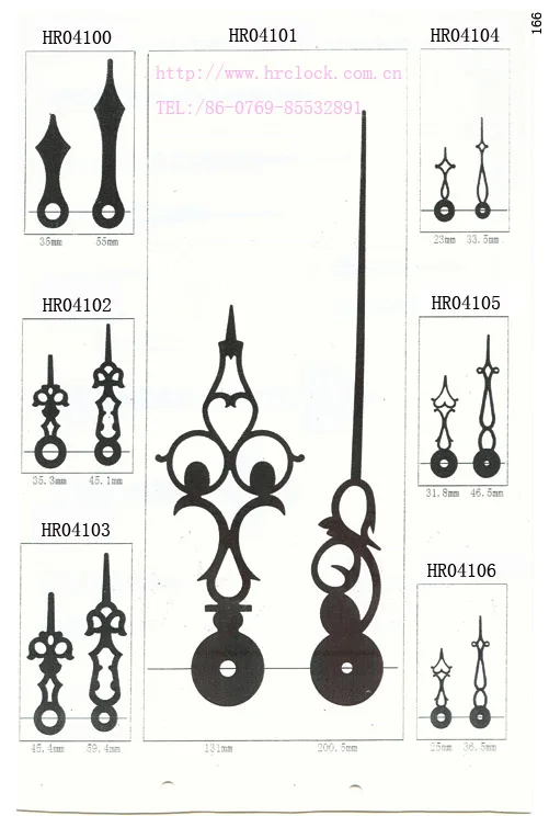 Handmade clock hands custom clock arrows hour hands & minute hands