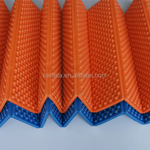 popular single color 10mm thick egg groove folding camping mat