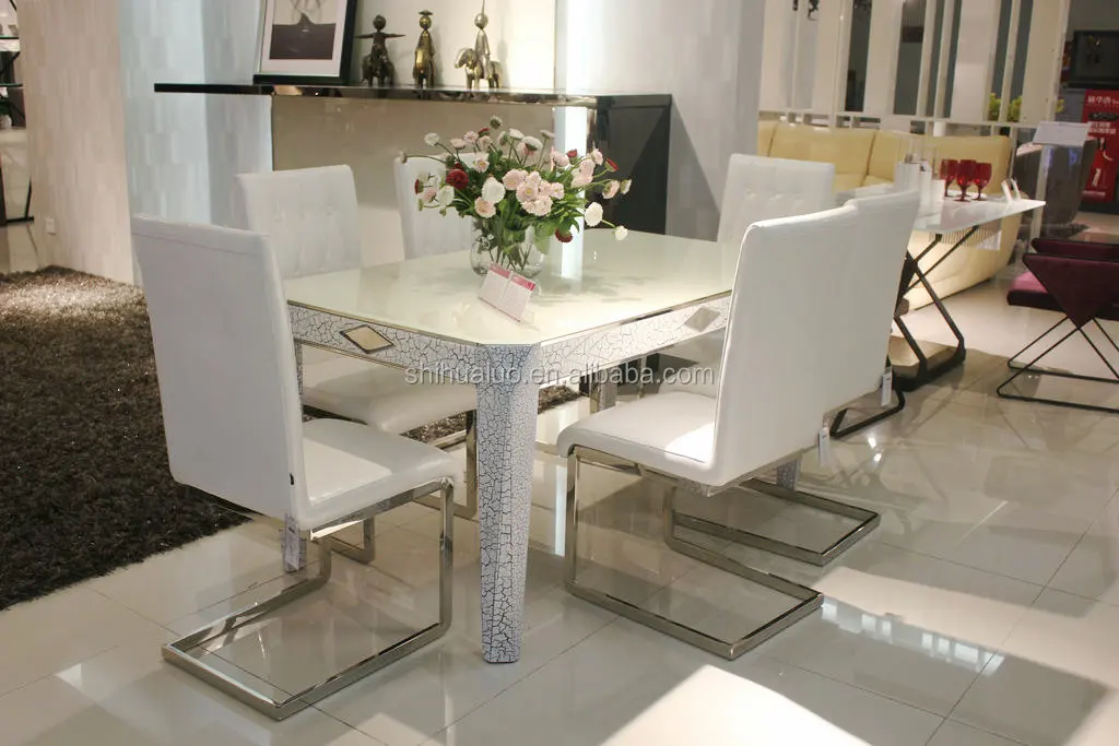 現代の家庭用家具2014年強化ガラスのダイニングテーブルのデザインas-0578仕入れ・メーカー・工場