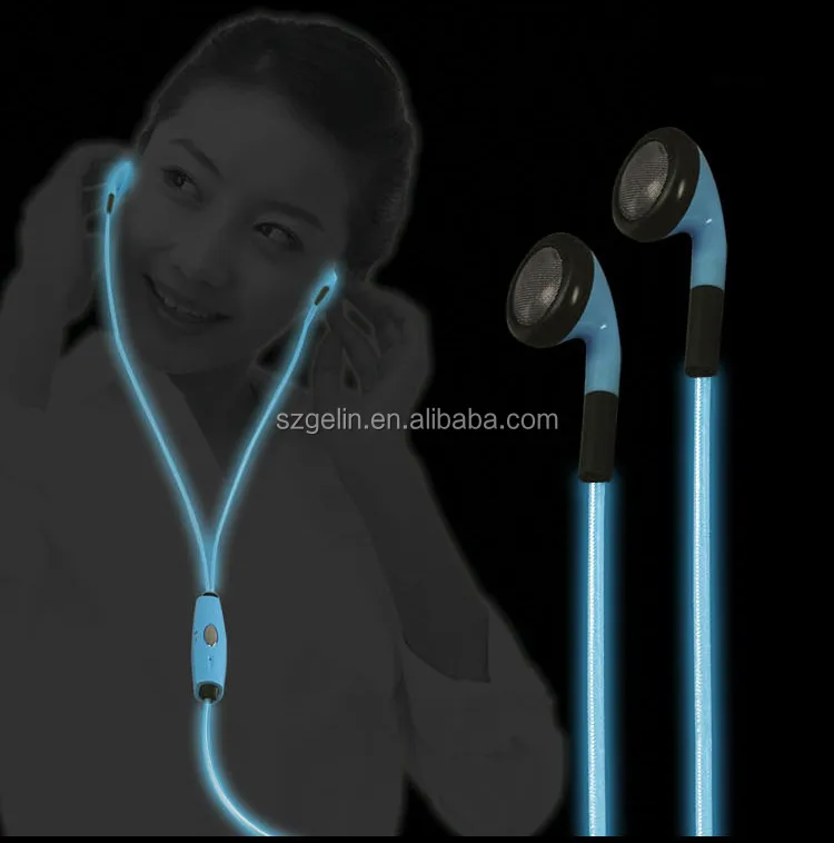 2014 newest El Wire Earphone,take action to enjoy the music rhythm!
