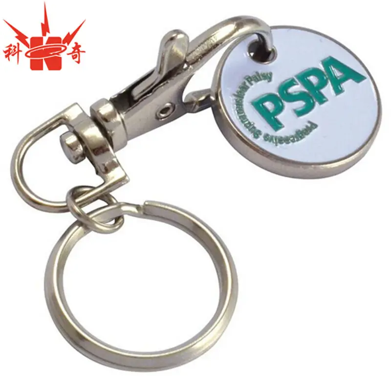 promotional trolley coin key chain