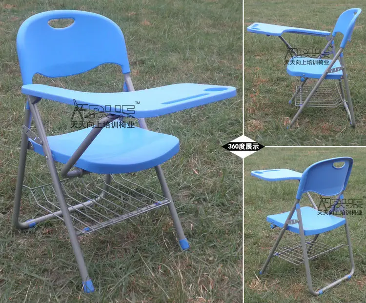 Folding Writing Chair With Tablet Arm School Student Desk-Chair Wholesale Price with Free Shipment (50 chairs)to Thailand