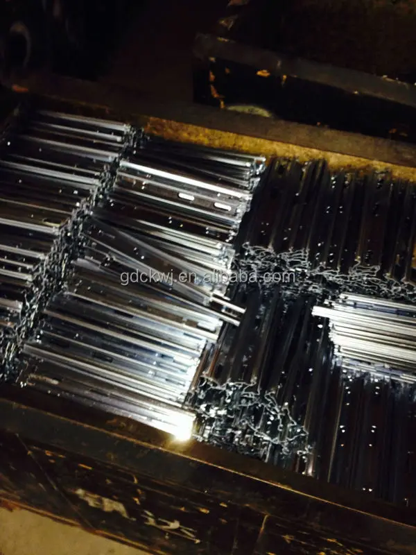 guangzhou factory wholesale ball bearing telescopic kitchen cabinet drawer slide parts channel drawer slide