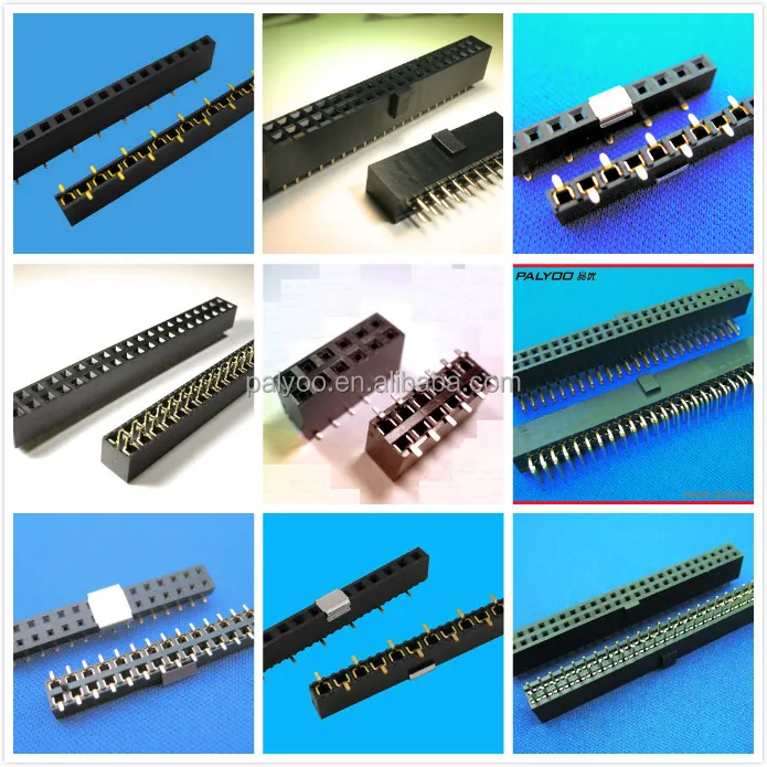 中国製pcb金メッキ デュアル行雌ヘッダ 2.54 ミリメートル仕入れ・メーカー・工場