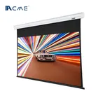 ACME 100 inch rear black portable tubular motor outdoor pvc foldable roll up electric motorized projection screen
