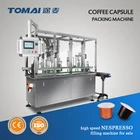 Automatic coffee powder nespresso capsule filling packing machine