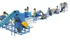 Turnkey Project PET PP PE PVC Plastic Chips Recycling Line Equipments Machine