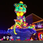 2018 dog lantern decoration for park entrance attraction