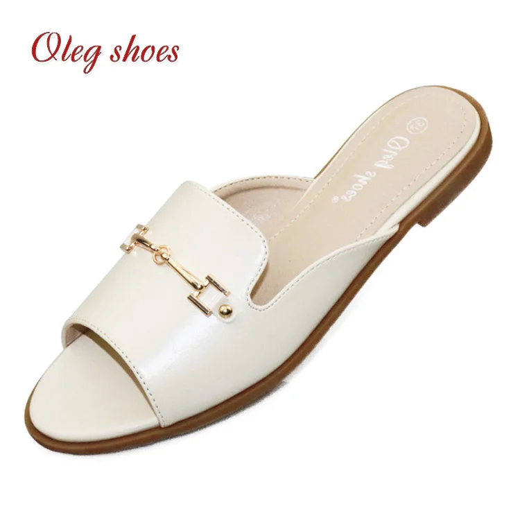 Shiny buckle slide platform cheap flat shoes silhouette comfortable pedal ladies slippers and sandals, Black/camel/beige
Shiny buckle slide platform cheap flat shoes silhouette comfortable pedal ladies slippers and sandals, Black/camel/beige