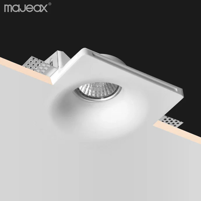 Majeax indoor IP20 modern gypsum ceiling recessed trimless led downlight plaster lamp