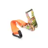 Ratchet tie down automatic pallet lashing belt strap with J hook