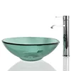 Cheap Vanity Counter Top Wash Basin Glass Vessel Bathroom Sink Bowl