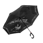 2019 Hot selling High Quality windproof automatic open double layer custom reverse umbrella car umbrella