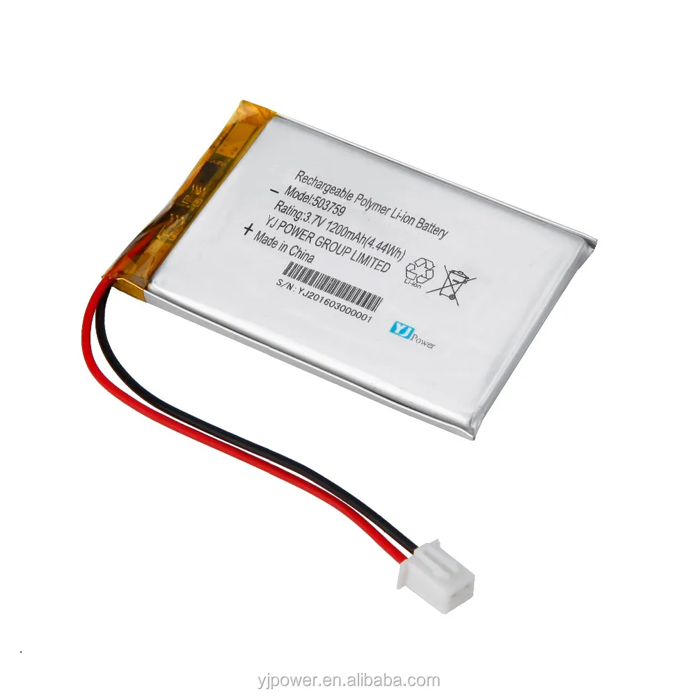 flexible thin super slim 503759 1000mah lipo shenzhen