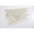 Super Soft 100% colored cotton triangle baby bandana bib