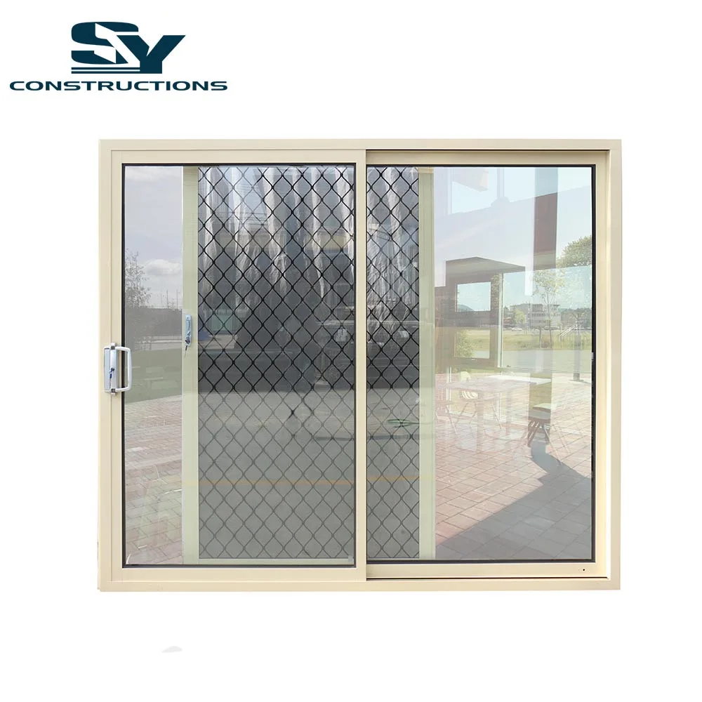 SY Constructions AS2047 tempered glass aluminum bathroom folding glass sliding door