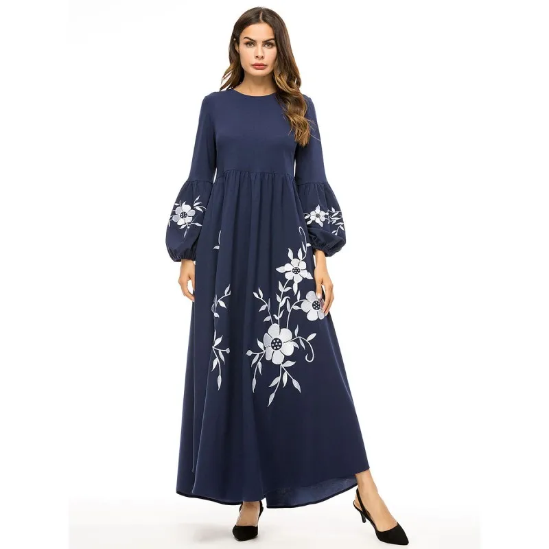Womens Muslim Lantern Sleeve Long Maxi Dress Vintage Embroidery Dresses Plus Size 4XL Robe Y10461
Womens Muslim Lantern Sleeve Long Maxi Dress Vintage Embroidery Dresses Plus Size 4XL Robe Y10461