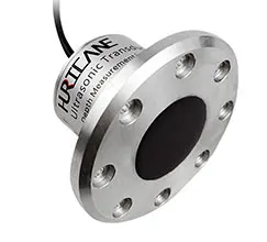 Depth measurement sensor in liquid 2MHZ mounted outside Ultrasonic fuel level meter transducer in air