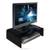 Funky high end pmma plexiglass computer table black acrylic bedroom TV stand TV table