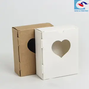 custom brown kraft paper box for soap packaging