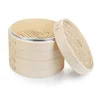 Wholesale food mini bamboo different size steamer with lid