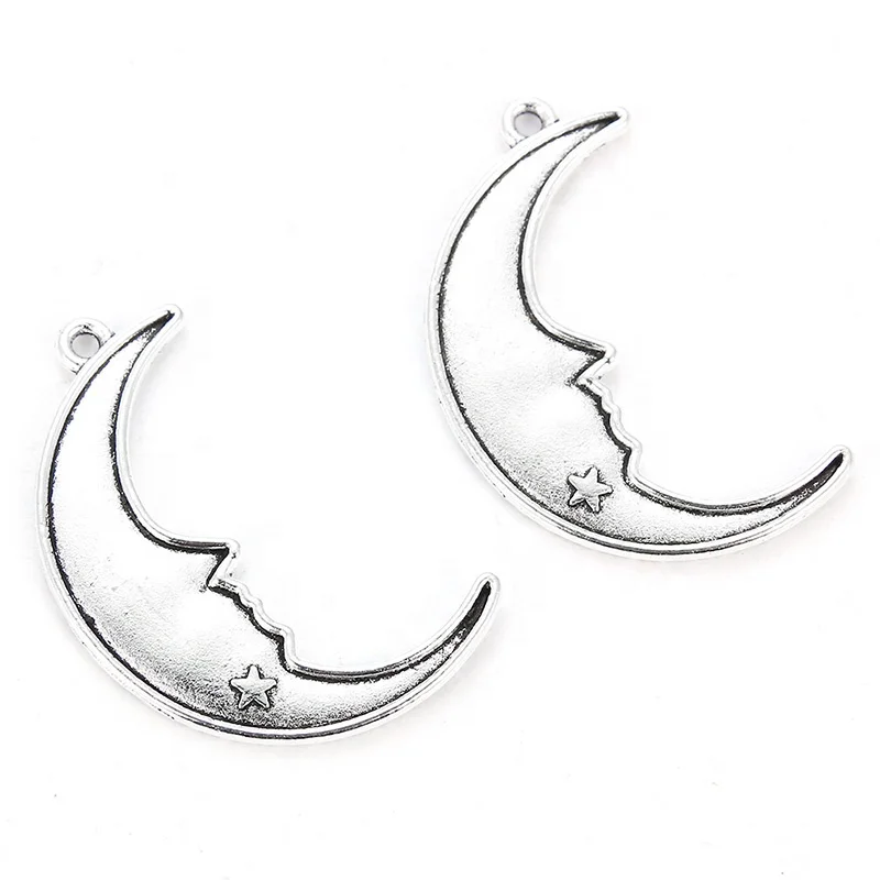 Mini Small Star Moon Charms Antique Silver Pendant Handmade Hanging Crafts Finding DIY charms for jewelry making, Ancient silver
Mini Small Star Moon Charms Antique Silver Pendant Handmade Hanging Crafts Finding DIY charms for jewelry making, Ancient silver