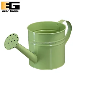 flower decorated watering pot shaped planters