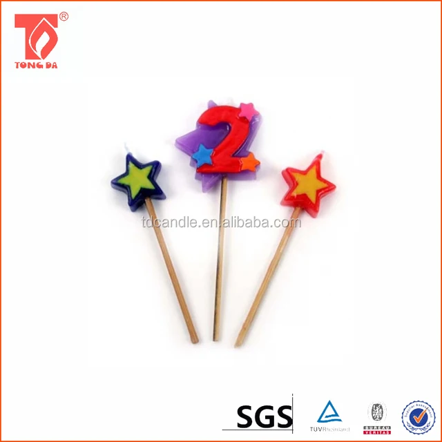 unique gift smokeless cake birthday number candle wax0-9