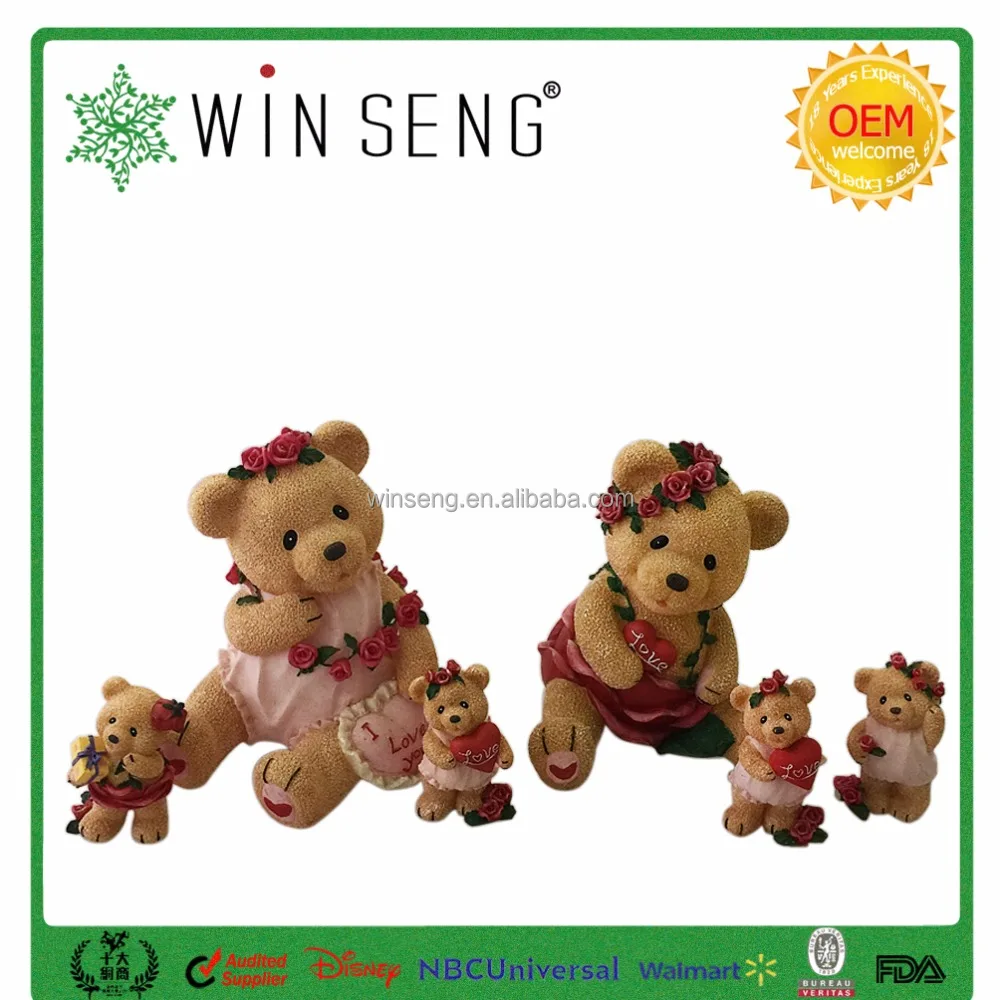 personalized resin couple love bears gift for wedding