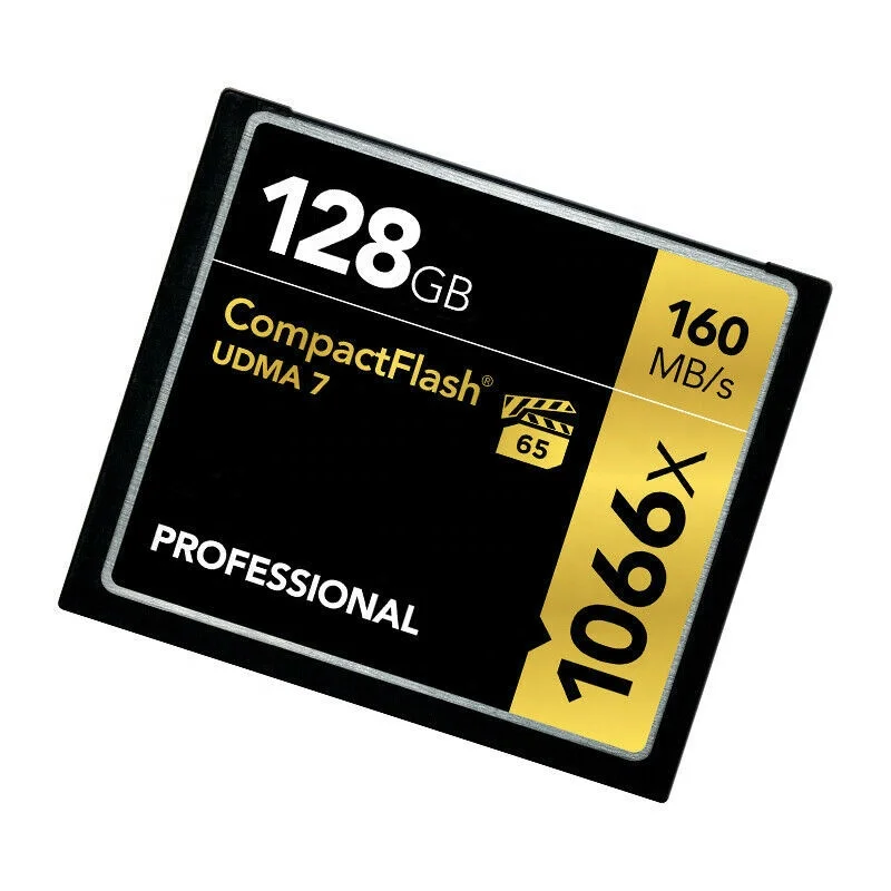 

10 Years Professional Factory for Compact Flash Card CF Card Memory Card 1066X VPG-65 Speed up to 160MB/s 32GB 64GB 128GB 256GB, Black