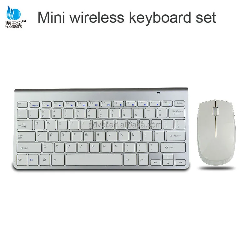 portable mini gold color wireless mouse keyboard combo for ipad smart tv