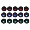 Blue/Red/Green Dot Led Light Round Rocker Toggle Switch Spst On-Off Control for Car Truck