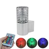 rgb wall light single head cylindrical aluminum rgb wall lamp 3W background wall aisle corridor stairs decorative lights