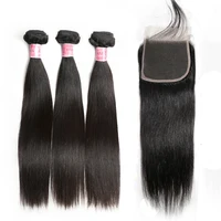 

XBL wholesale unprocessed virgin brazilian hair weave,grade 9a virgin hair bundles with closure,remy human hair