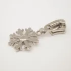High quality 5# auto lock slider of beautiful design drop puller for plastic zipper